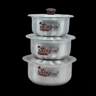 Set Of 3 Handi Set, Desi Handi Style Cooking Pots, Kitchen Cookware Set, Kitchen Dekchi Set Pot With Lid, Kitchen Cooking Bell Pot Stainless Steel Kitchen Ware Cooking Bowl Set Of 3 Handi Set, Desi Handi Style Cooking Pots, Kitchen Cookware Set, Kitchen Dekchi Set Pot With Lid, Kitchen Cooking Bell Pot Stainless Steel Kitchen Ware Cooking Bowl